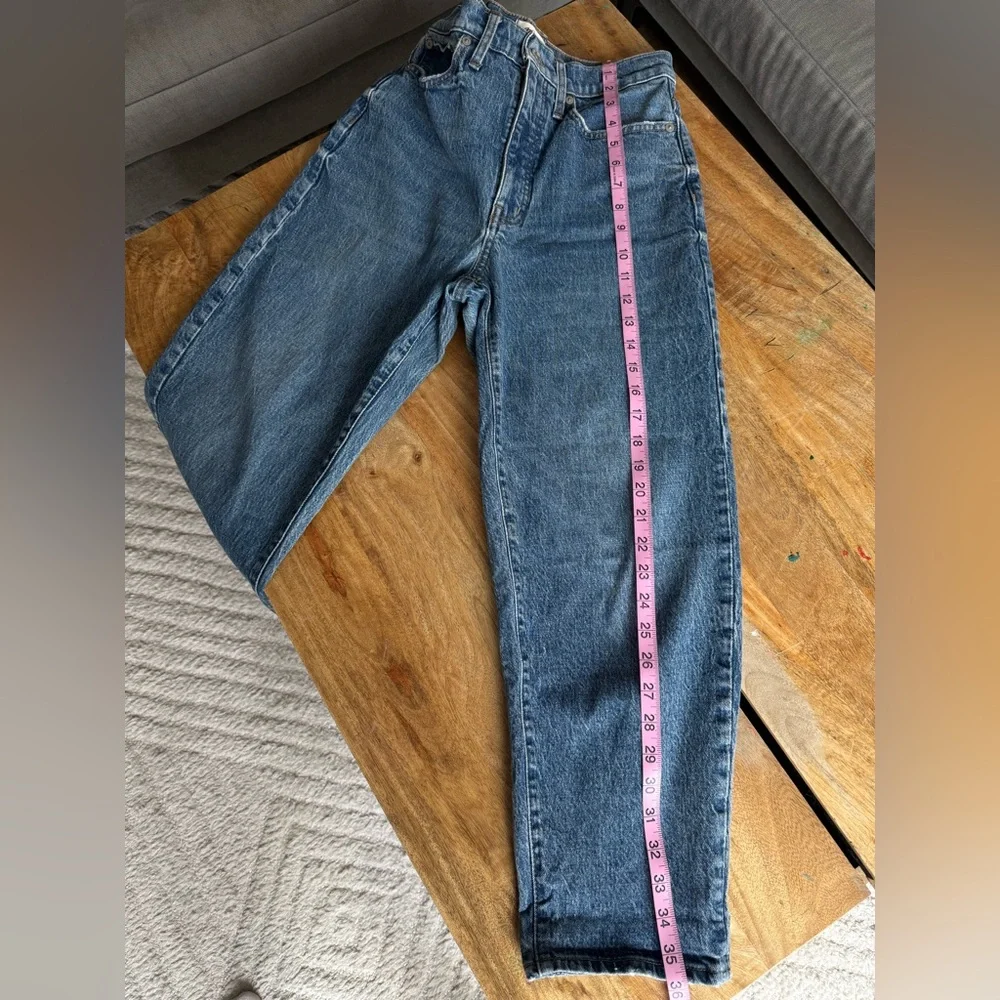 Madewell Balloon Jeans Blue High Rise, Trendy, Size 26 - Picture 10 of 14